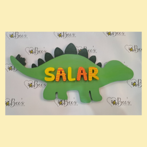 dino theme name sign